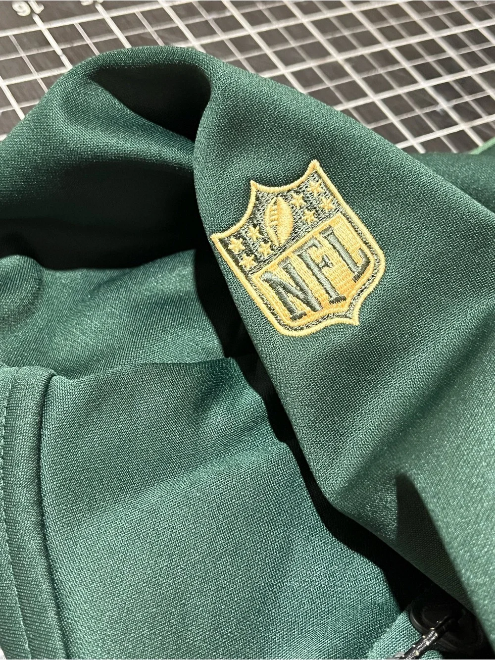 Nike Green Packers Crewneck Hoodie with White Logo